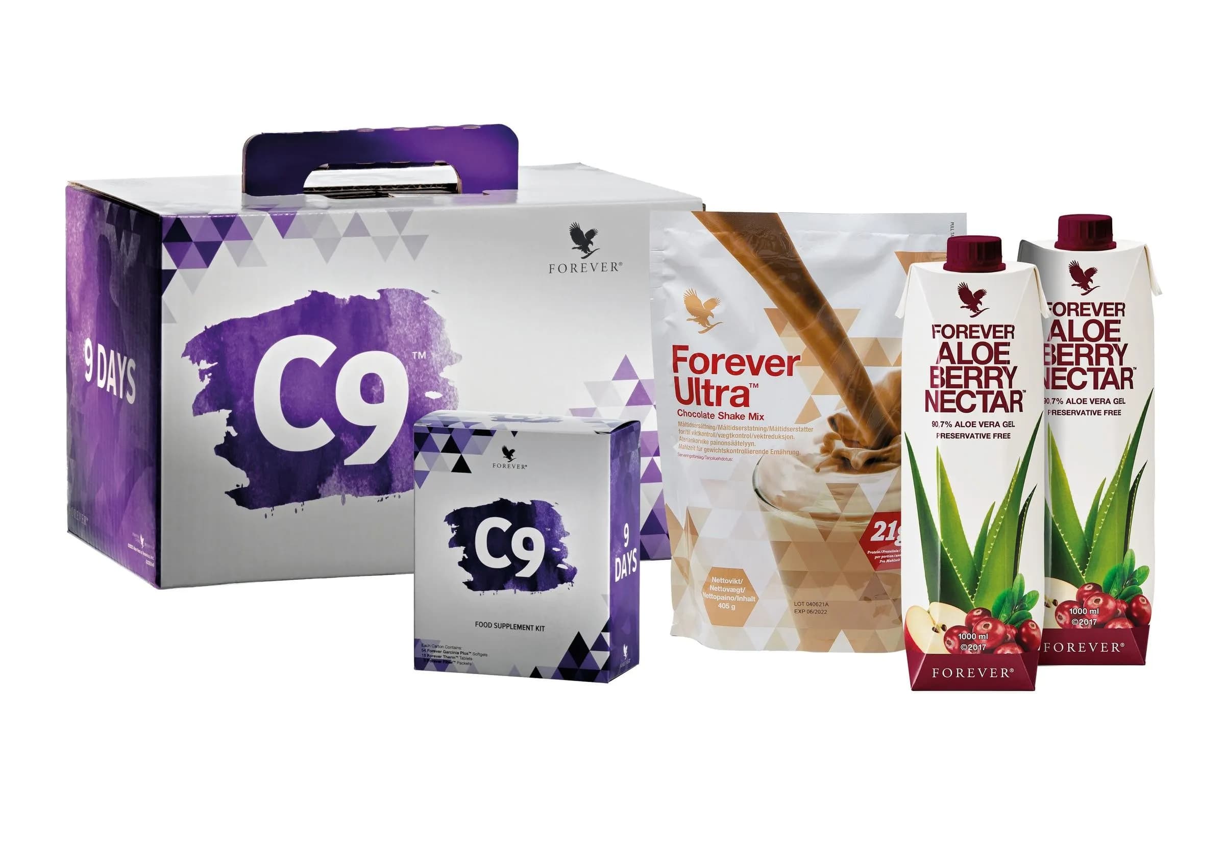 Sparpaket 3x C9 Berry Chocolate - Set mit Shake/Drink und Inner Pack (626)