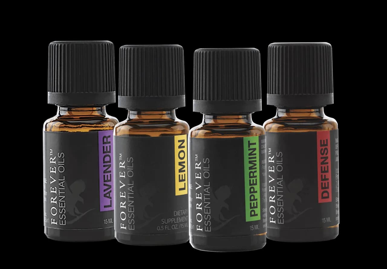 Vier Öle-Set – Forever™ Essential Oils Combo Box (512)
