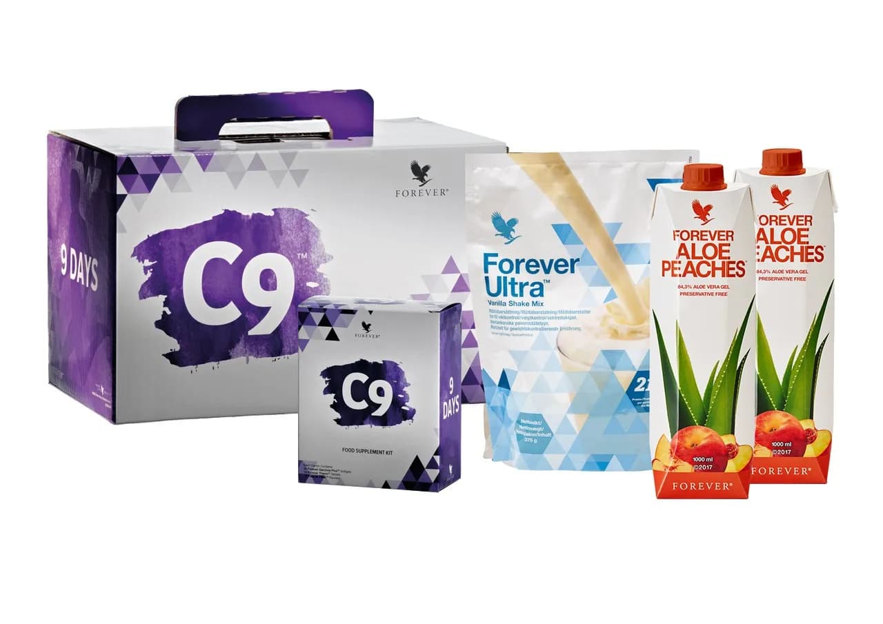 C9 Peaches Vanilla - Set mit Shake/Drink und Inner Pack (629)