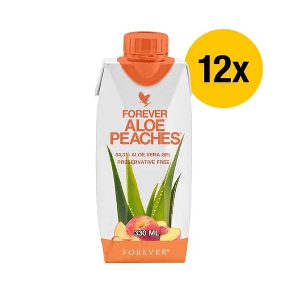Fruchtig-frischer Aloe-Peach-Drink - Forever Peach 330ml (12x) - (77812)